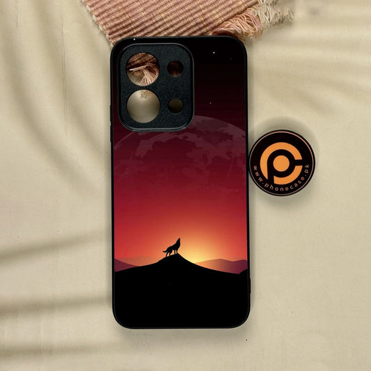 Xiaomi Redmi 15C - Wolf Design 4 - Premium Metal Printed Soft Bumper Shock Proof Case