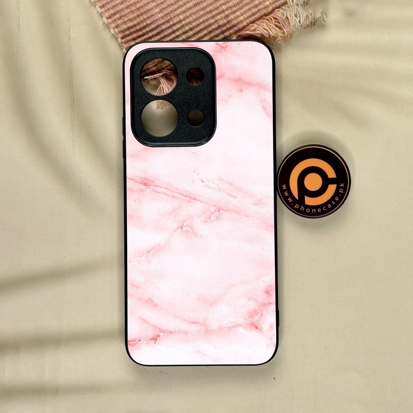 Xiaomi Redmi 15C - Pink Design 2 - Premium Metal Printed Soft Bumper Shock Proof Case