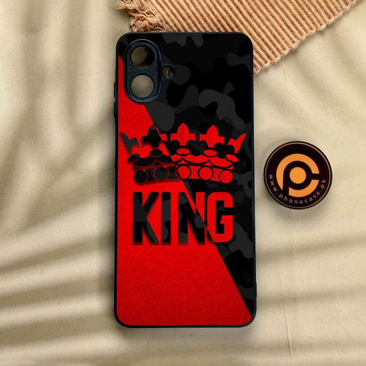 Samsung Galaxy A07 - King Design 6 - Premium Metal Printed Soft Bumper Shock Proof Case