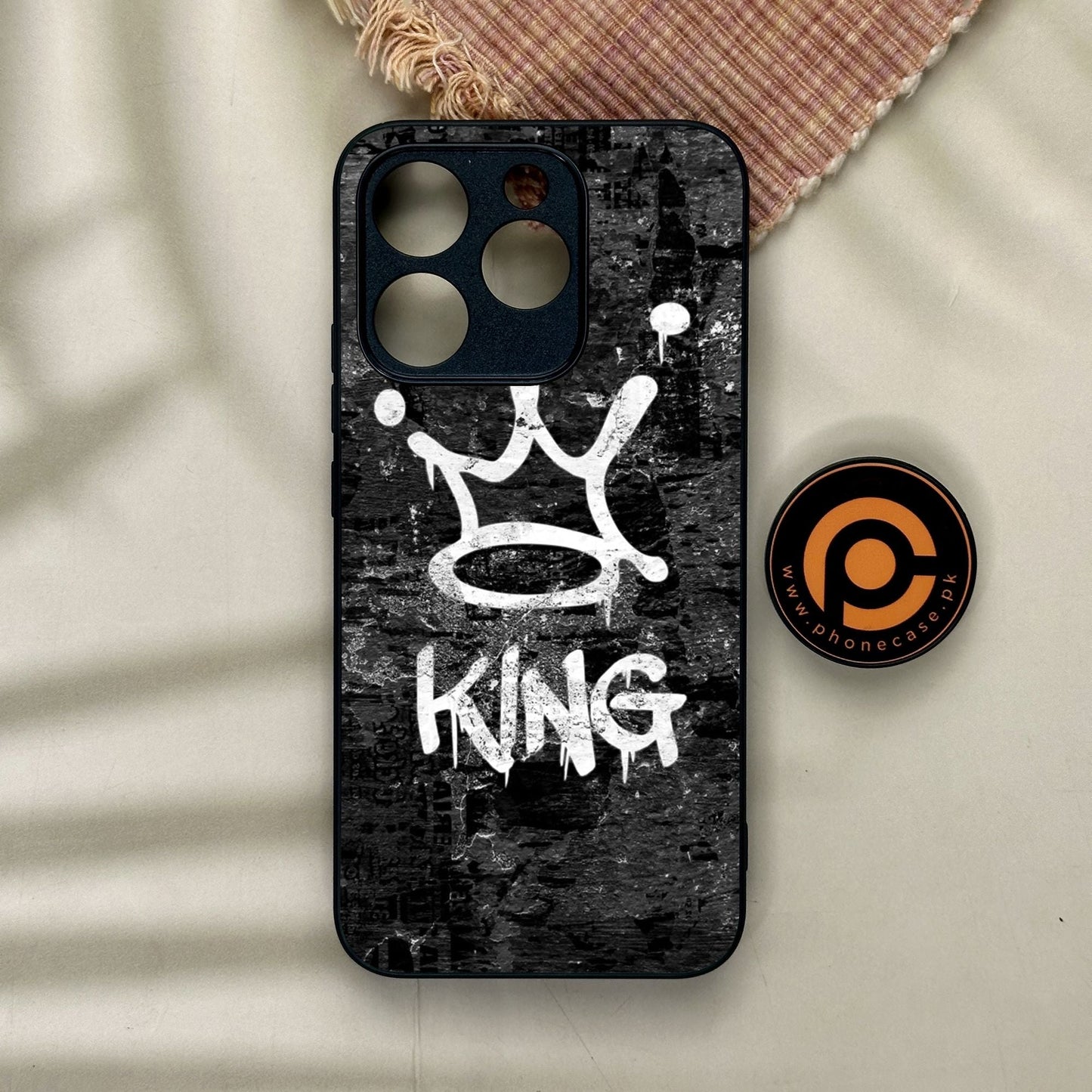 Realme 15T - King Design 8 - Premium Metal Printed Soft Bumper Shock Proof Case