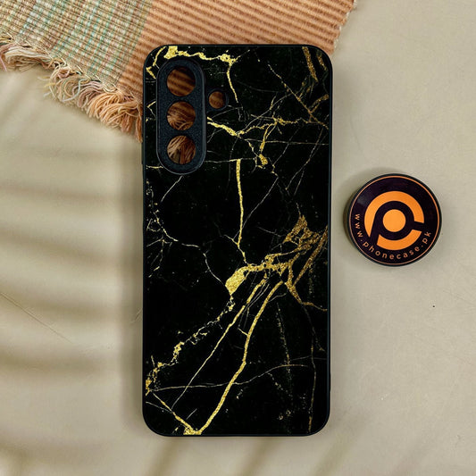 Samsung Galaxy A17 - Black Marble Design 3 - Premium Metal Printed Soft Bumper Shock Proof Case