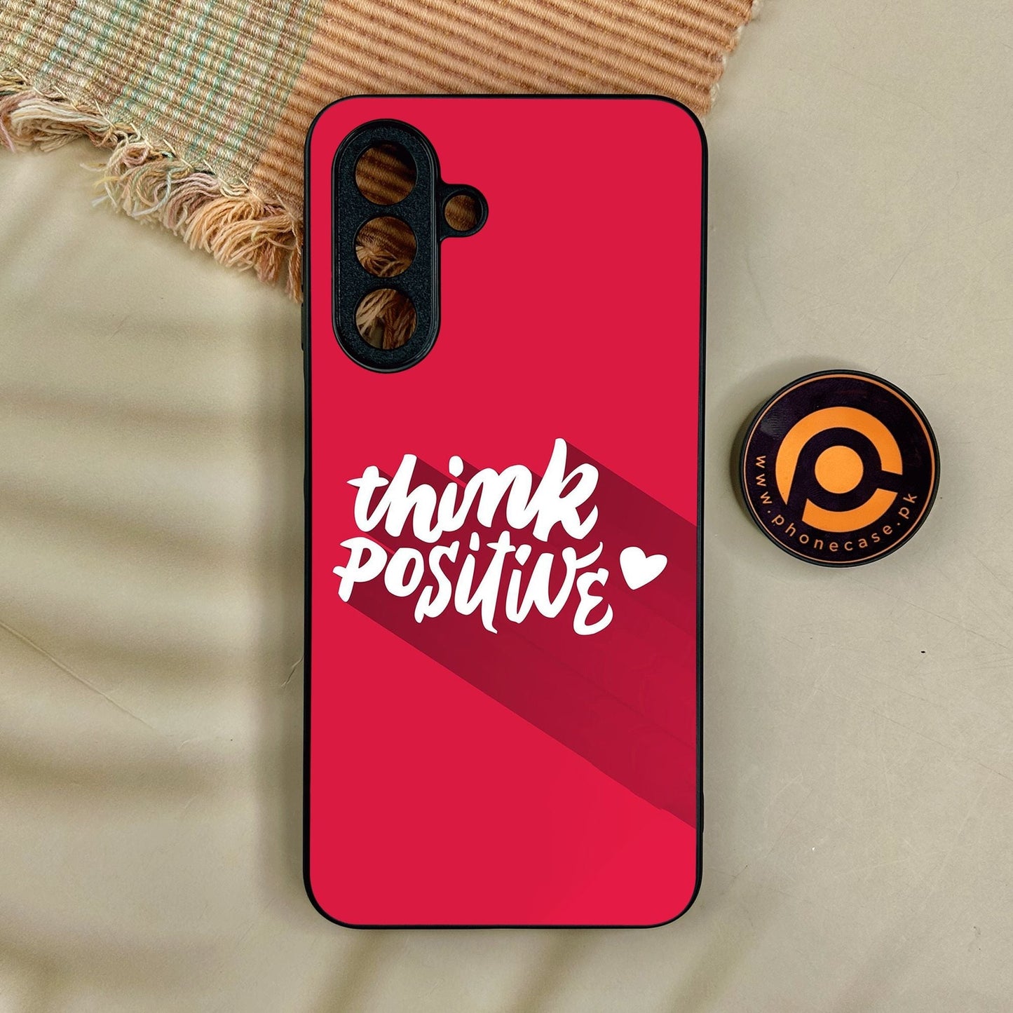 Samsung Galaxy A17 - Think Positive Design - Premium Metal Printed Soft Bumper Shock Proof Case