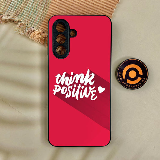 Samsung Galaxy A17 - Think Positive Design - Premium Metal Printed Soft Bumper Shock Proof Case