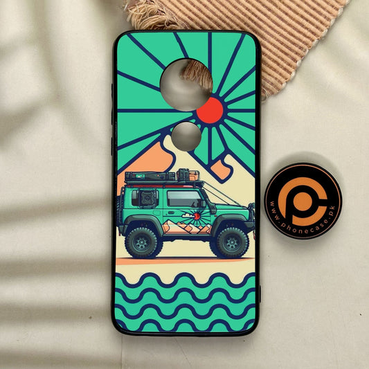 Motorola Moto G7 - Suzuki Jimny Design - Premium Metal Printed Soft Bumper Shock Proof Case