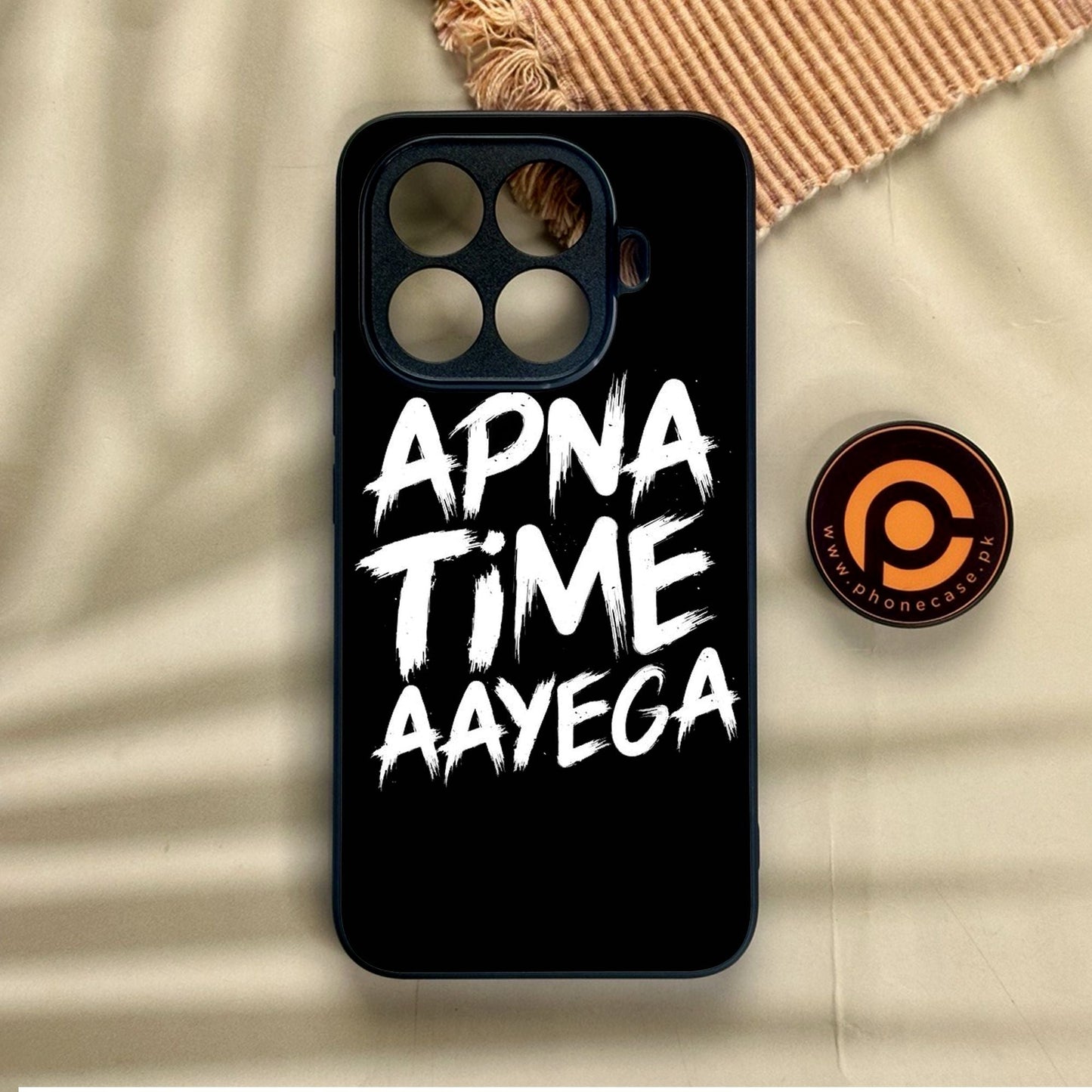 Xiaomi 15T Pro - Apna Time Ayega - Premium Metal Printed Soft Bumper Shock Proof Case