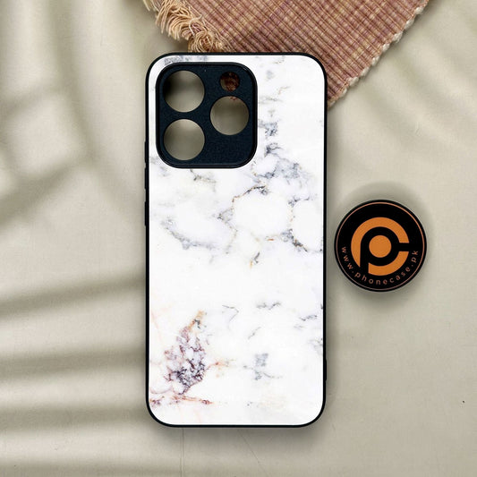 Realme 15T - White Design 3 - Premium Metal Printed Soft Bumper Shock Proof Case