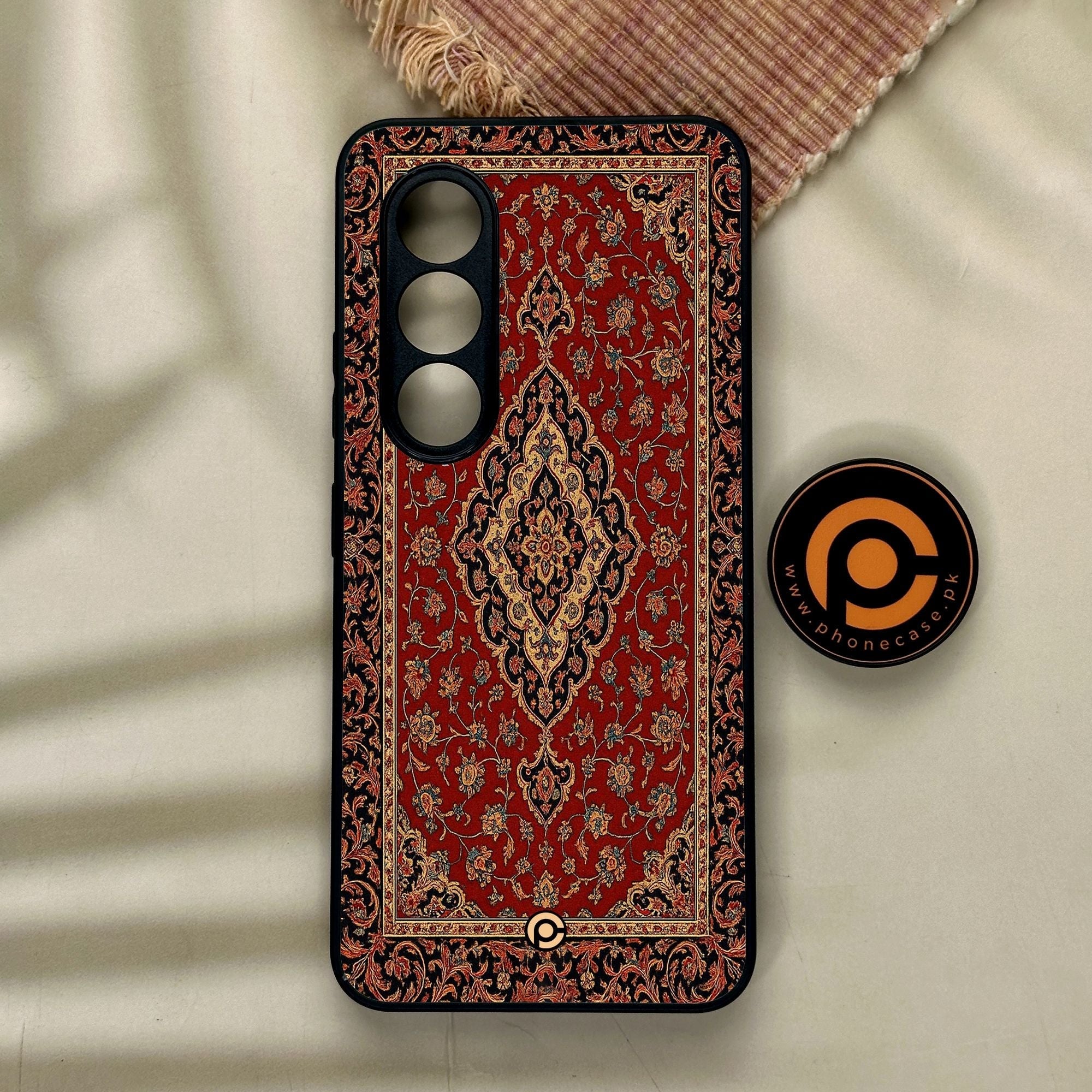 Itel S25 - Persian Rug Design 1 - Premium Metal Printed Soft Bumper Shock Proof Case