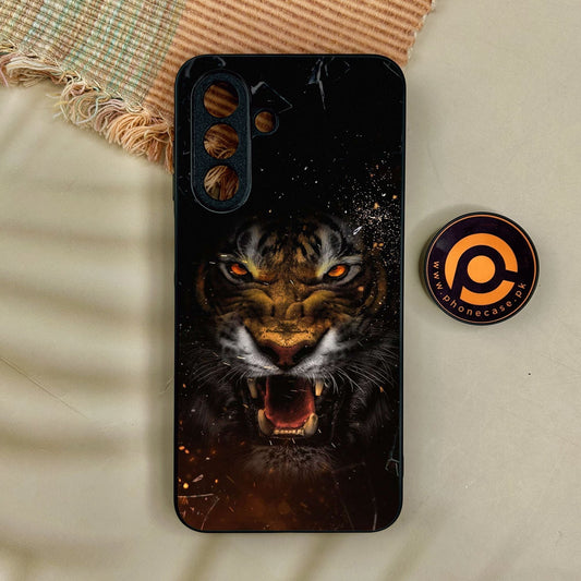Samsung Galaxy A17 - Tiger Design 9 - Premium Metal Printed Soft Bumper Shock Proof Case