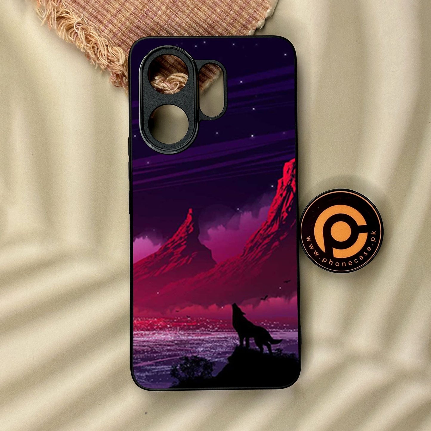 Vivo V60 - Wolf Design 7 - Premium Metal Printed Soft Bumper Shock Proof Case