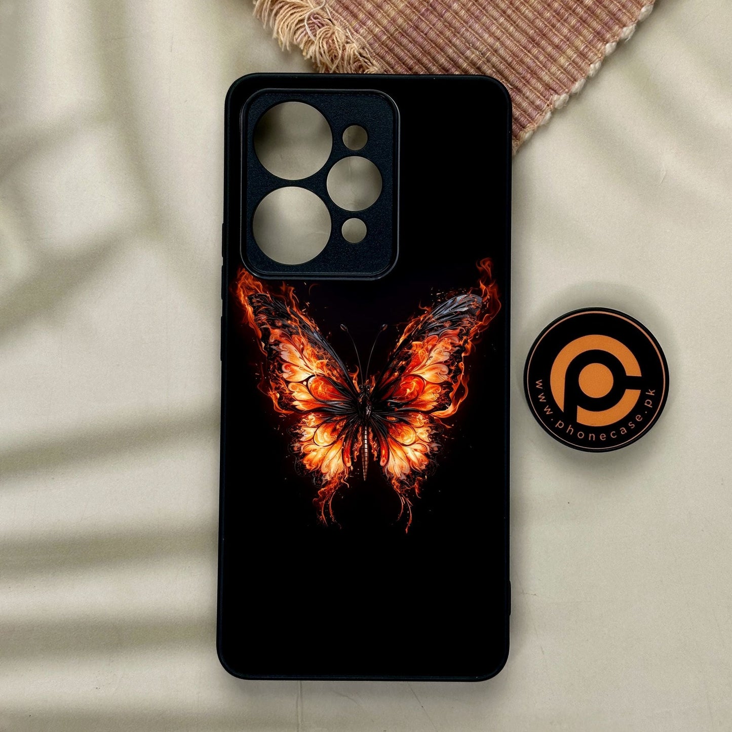 Realme 15 Pro - Butterflies Design 5 - Premium Metal Printed Soft Bumper Shock Proof Case