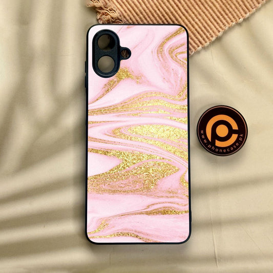 Samsung Galaxy A07 - Pink Design 10 - Premium Metal Printed Soft Bumper Shock Proof Case