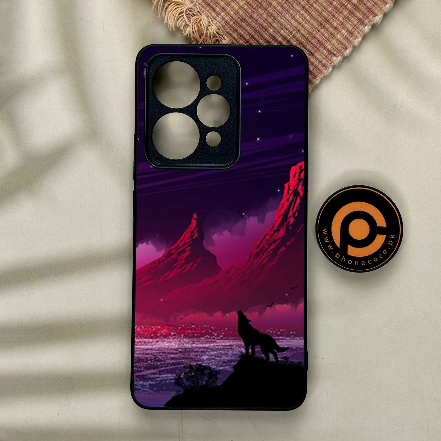 Realme 15 - Wolf Design 7 - Premium Metal Printed Soft Bumper Shock Proof Case