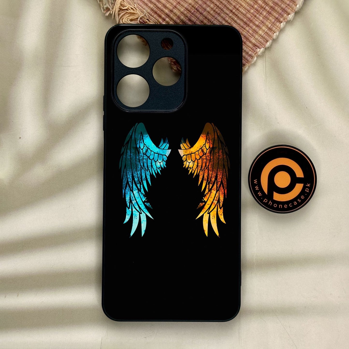 Realme Note 70 - Angel 2.0 Design 8 - Premium Metal Printed Soft Bumper Shock Proof Case