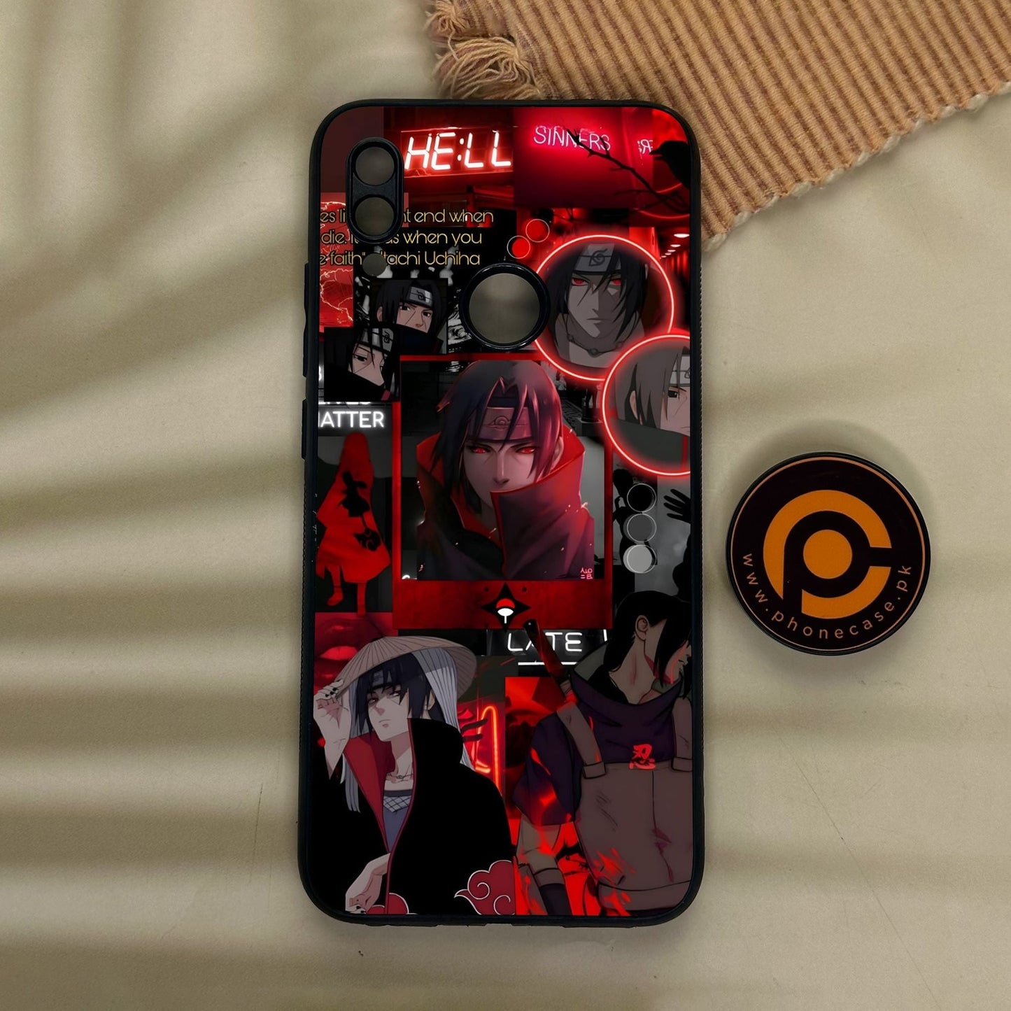Redmi Note 7 - Itachi Aesthetic - Premium Metal Printed Soft Bumper Shock Proof Case