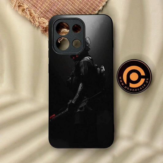 OnePlus 13T - Black Art Design 9 - Premium Metal Printed Soft Bumper Shock Proof Case