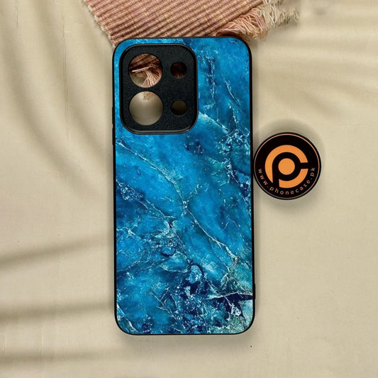 Xiaomi Redmi 15C - Blue 2.0 Design 3 - Premium Metal Printed Soft Bumper Shock Proof Case