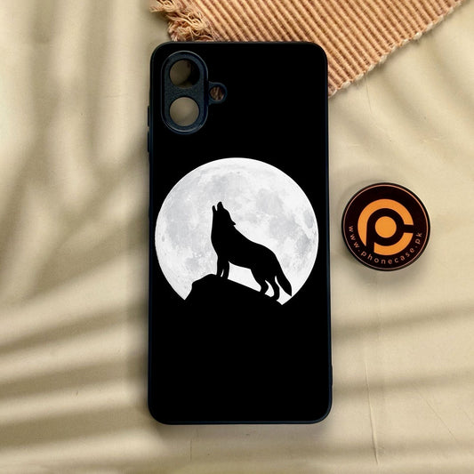 Samsung Galaxy A07 - Wolf Design 3 - Premium Metal Printed Soft Bumper Shock Proof Case