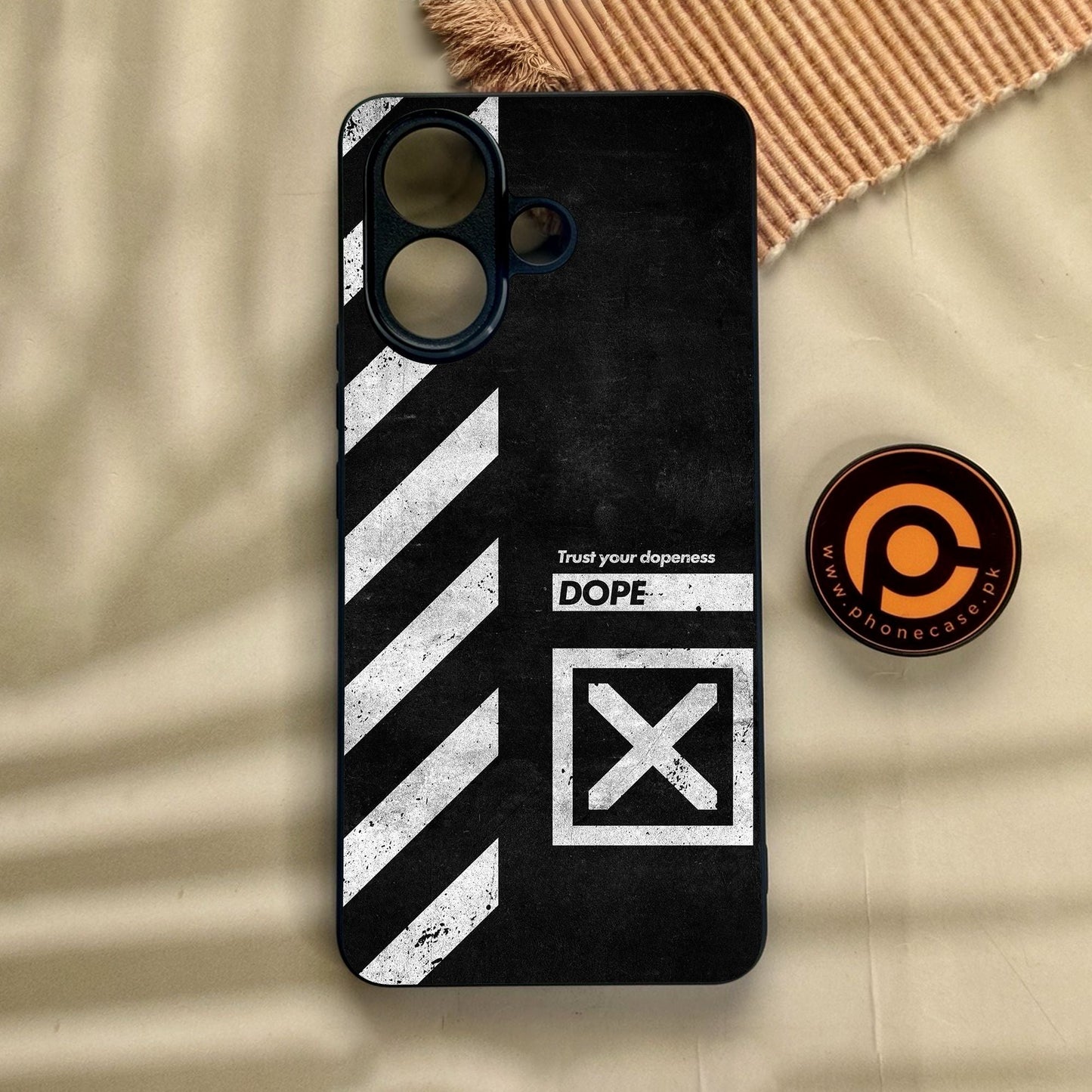 Vivo V60 Lite  - Trust Your Dopeness - Premium Metal Printed Soft Bumper Shock Proof Case