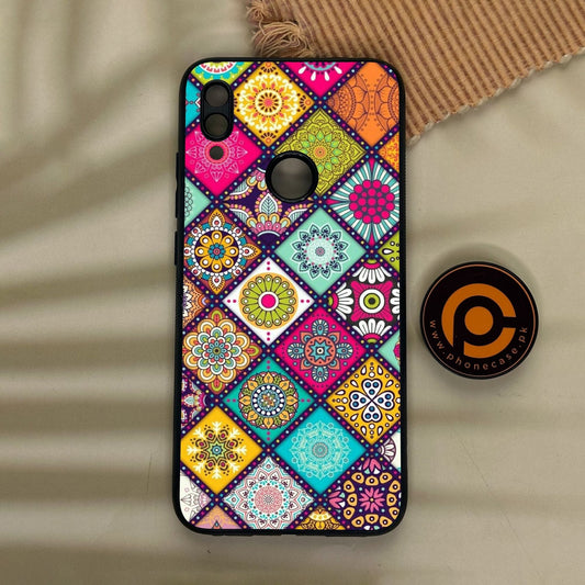 Redmi Note 7 - Mandala Art Design - Premium Metal Printed Soft Bumper Shock Proof Case