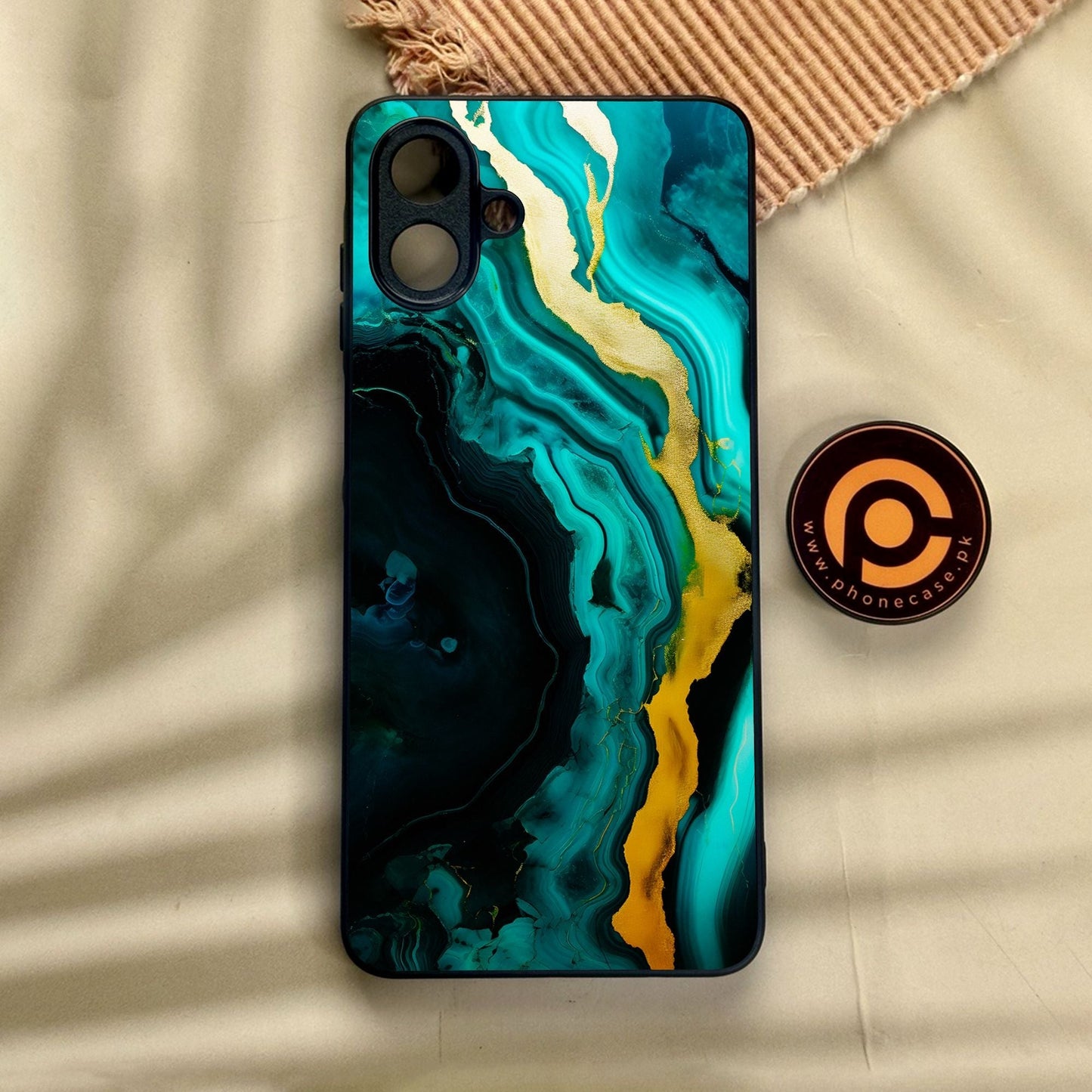 Samsung Galaxy A07 - Liquid Design 6 - Premium Metal Printed Soft Bumper Shock Proof Case