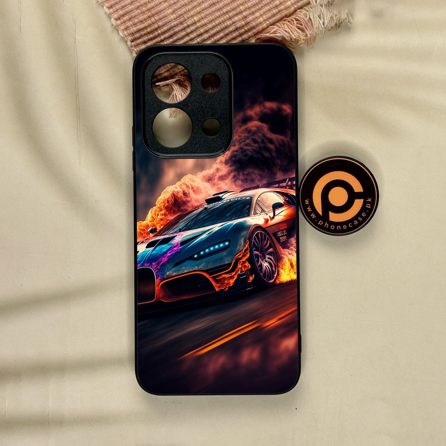 Xiaomi Redmi 15C - Racing Design 4 - Premium Metal Printed Soft Bumper Shock Proof Case