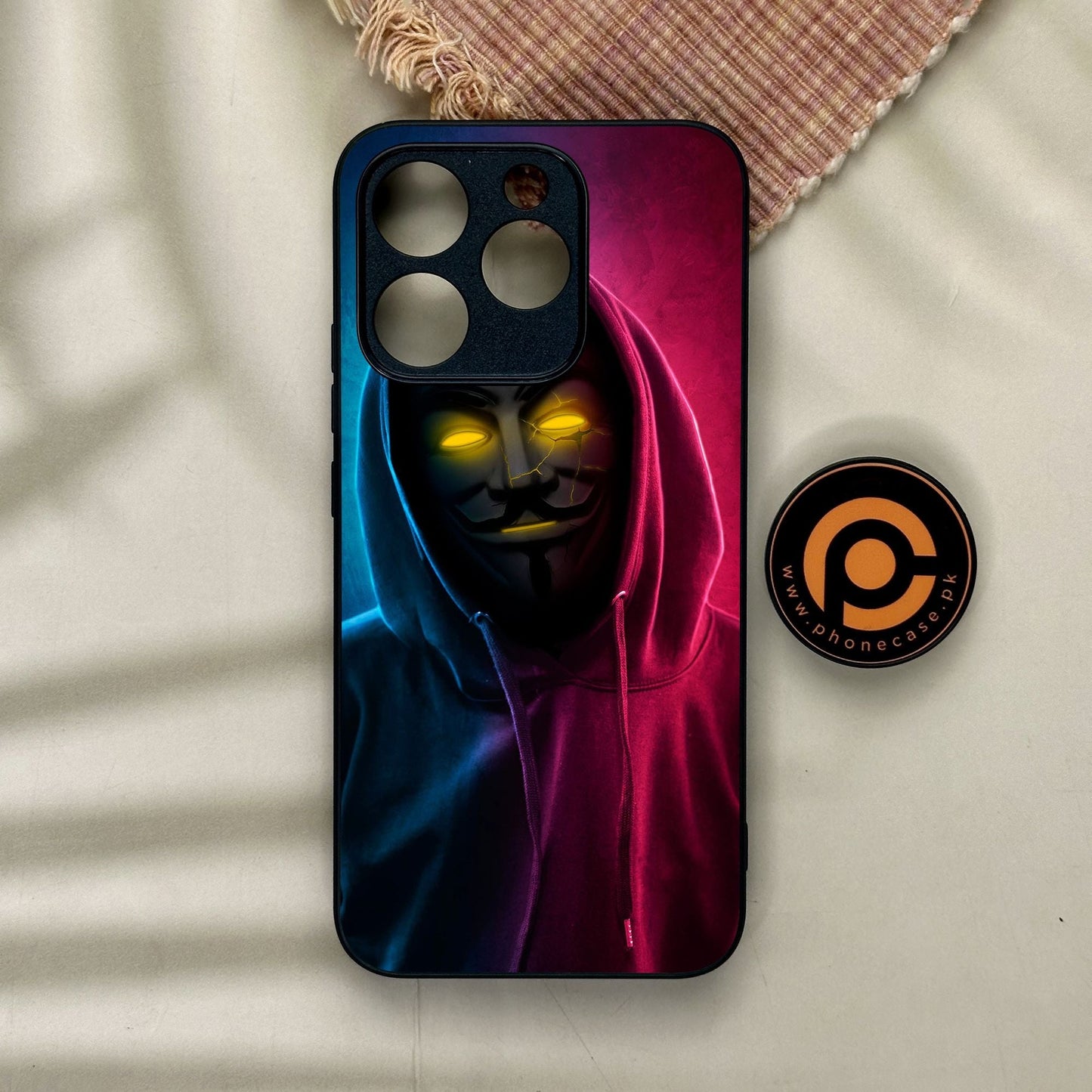 Realme 15T - Anonymous 2.0 Design 2 - Premium Metal Printed Soft Bumper Shock Proof Case