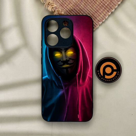 Realme 15T - Anonymous 2.0 Design 2 - Premium Metal Printed Soft Bumper Shock Proof Case