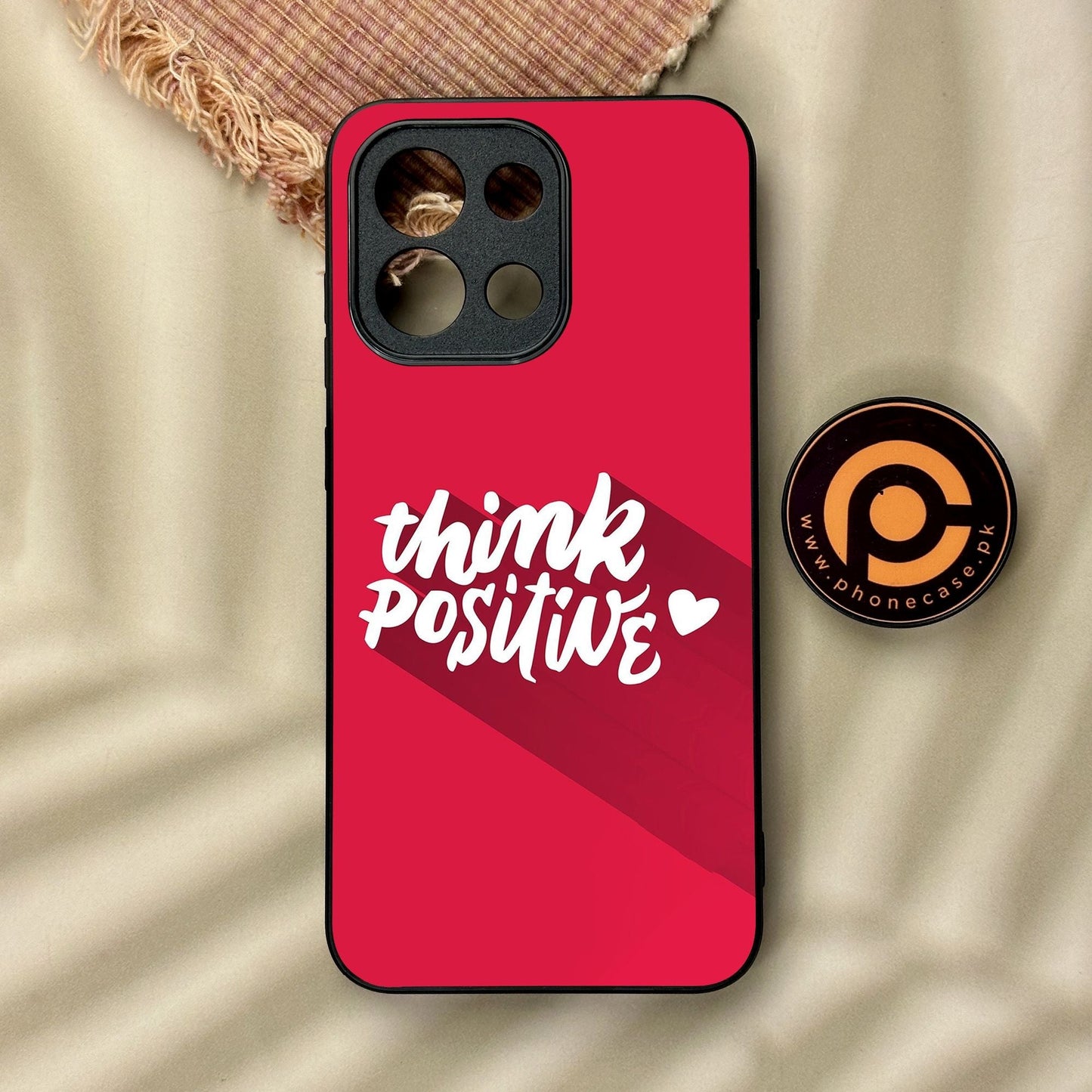 OnePlus 13s - Think Positive Design - Premium Metal Printed Soft Bumper Shock Proof Case