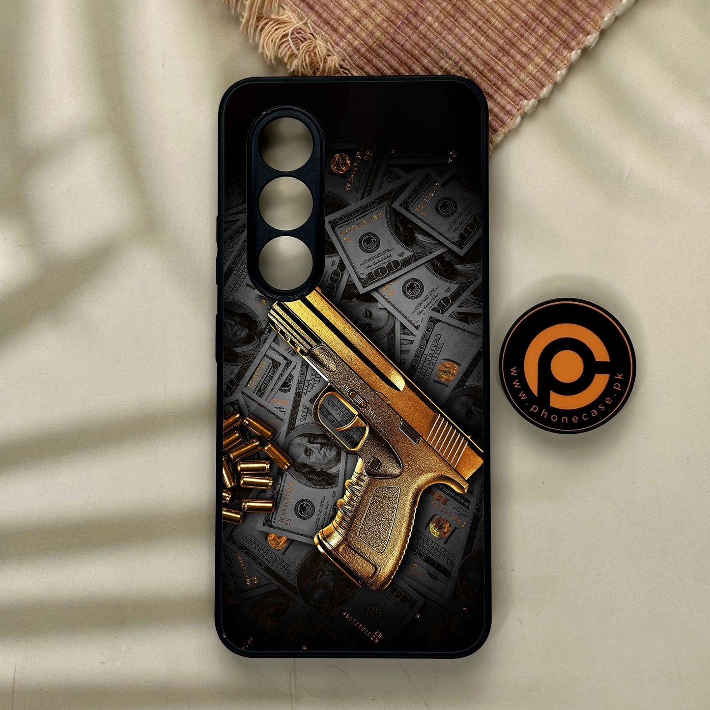 Itel S25 - Dollar Design 7 - Premium Metal Printed Soft Bumper Shock Proof Case