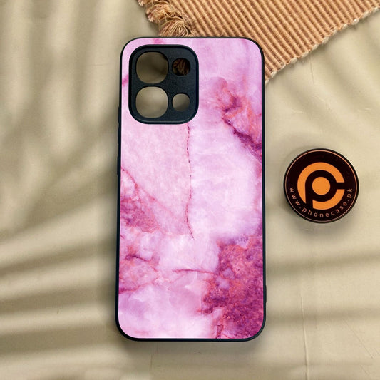 Oppo A6 Pro - Pink Design 5 - Premium Metal Printed Soft Bumper Shock Proof Case