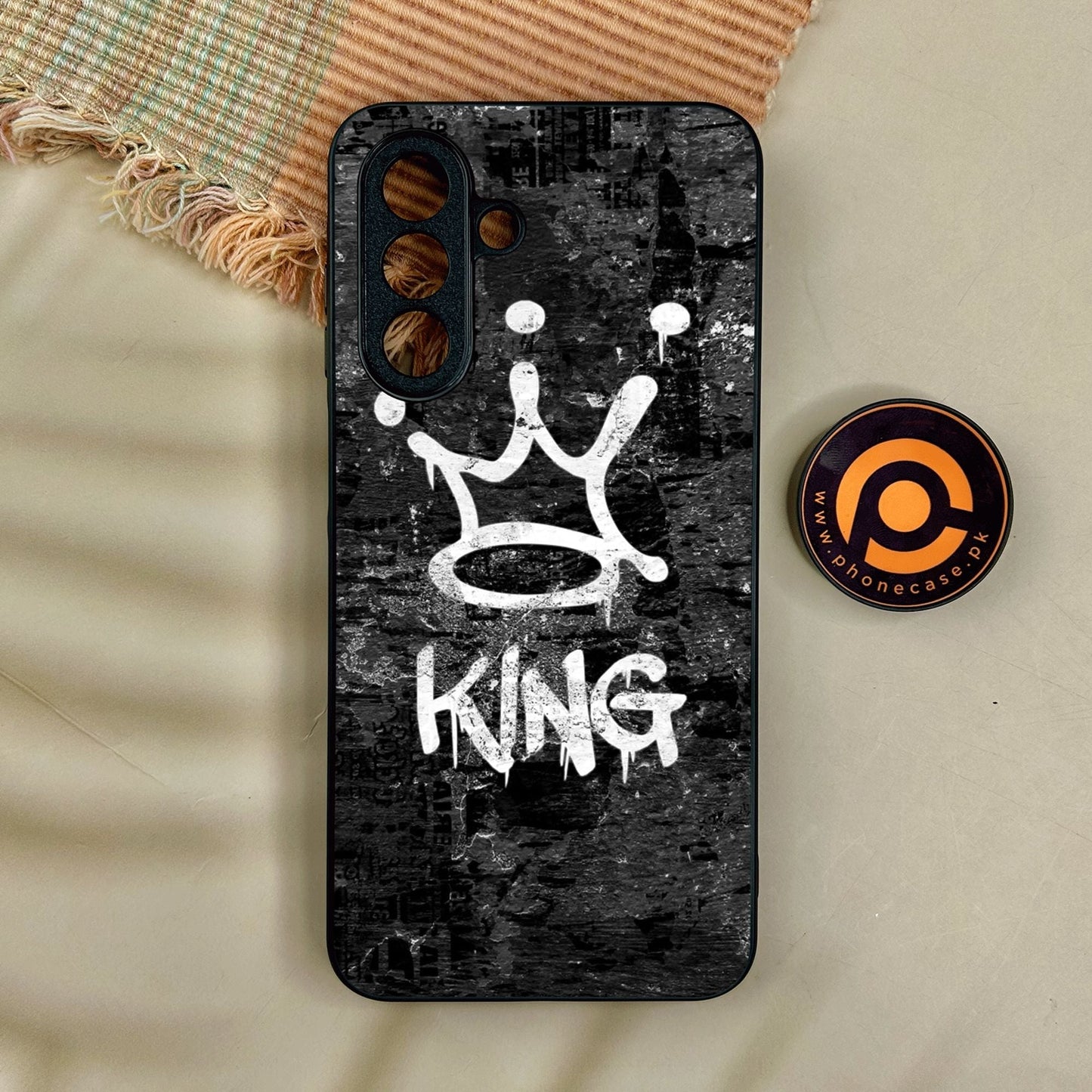 Samsung Galaxy A17 - King Design 8 - Premium Metal Printed Soft Bumper Shock Proof Case