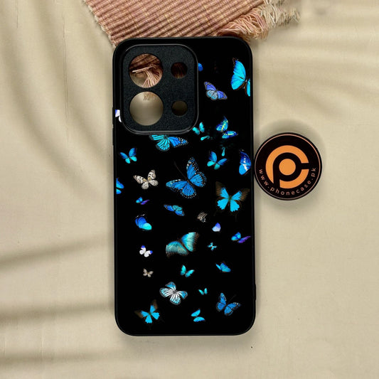 Xiaomi Redmi 15C - Butterflies Design 4 - Premium Metal Printed Soft Bumper Shock Proof Case
