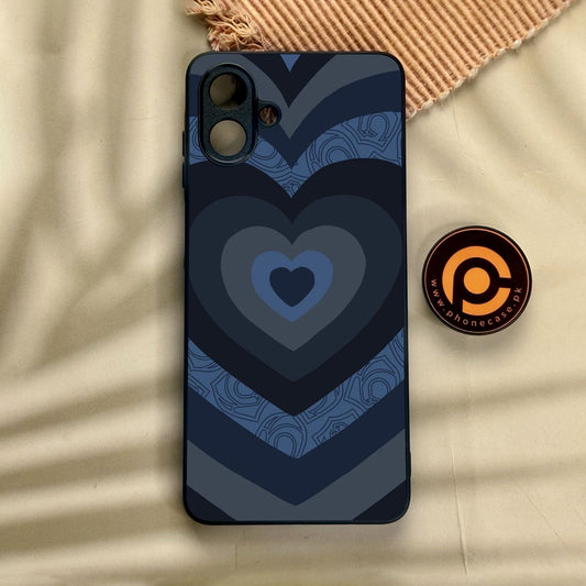 Samsung Galaxy A07 - Heart 2.0 Design 6 - Premium Metal Printed Soft Bumper Shock Proof Case