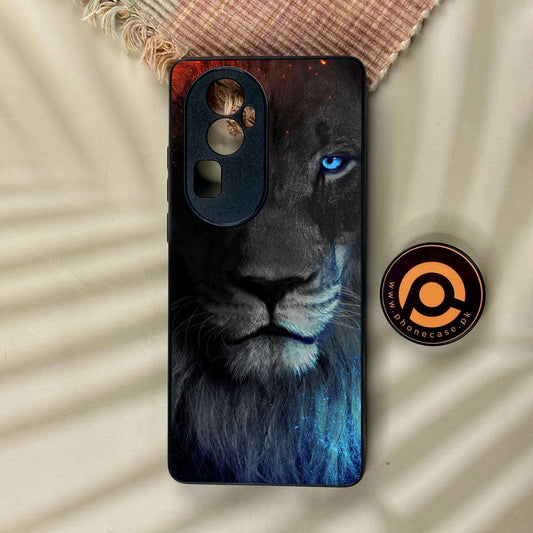 Oppo Reno 10 Pro Plus - Tiger Design 4 - Premium Metal Printed Soft Bumper Shock Proof Case