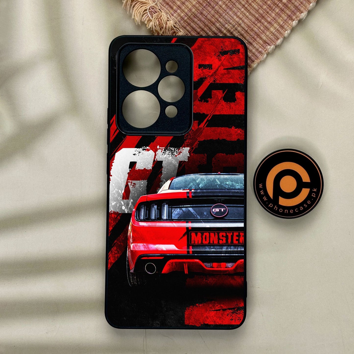 Realme 15 - Speed Shift Racing Car - Premium Metal Printed Soft Bumper Shock Proof Case