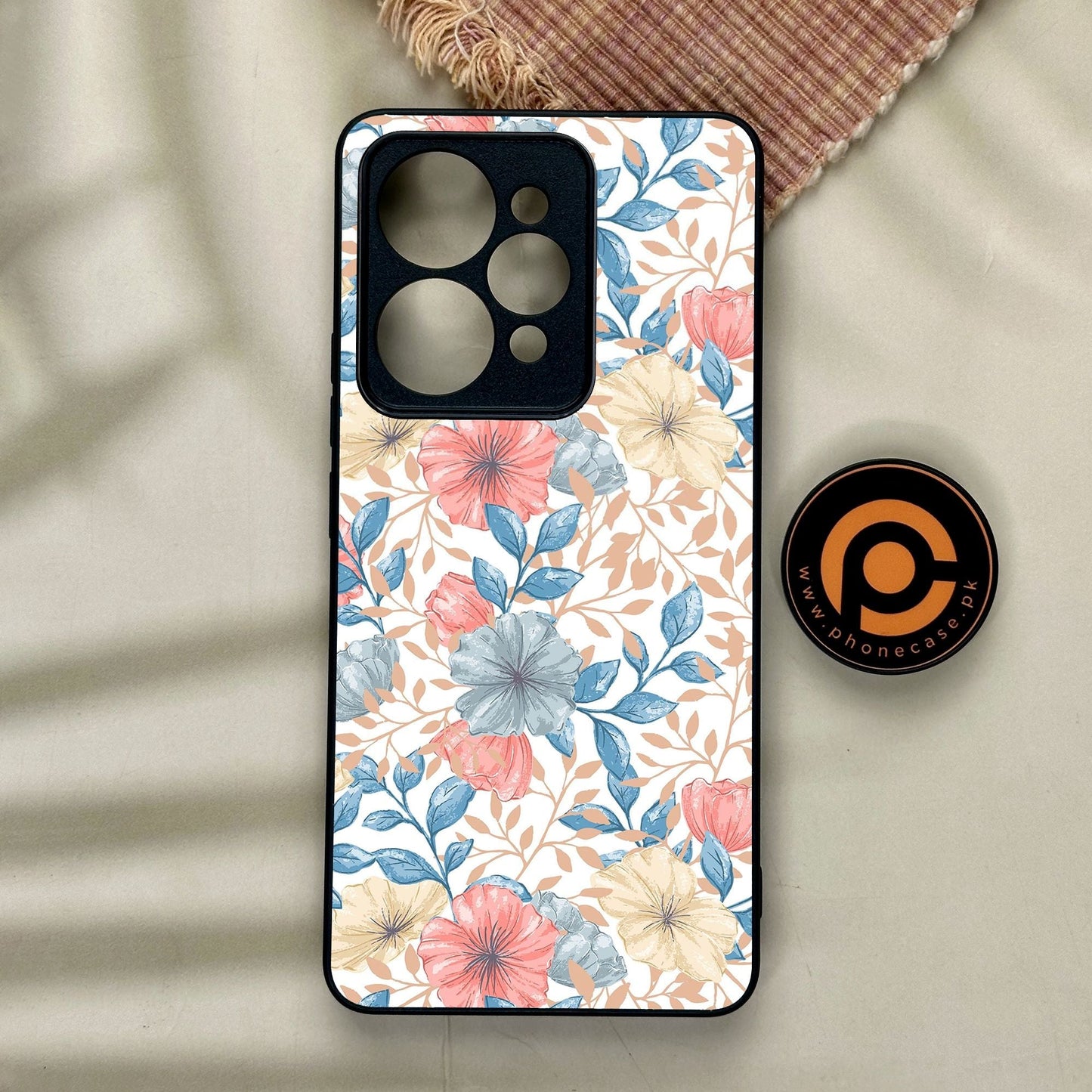 Realme 15 Pro - Seamless Flower - Premium Metal Printed Soft Bumper Shock Proof Case