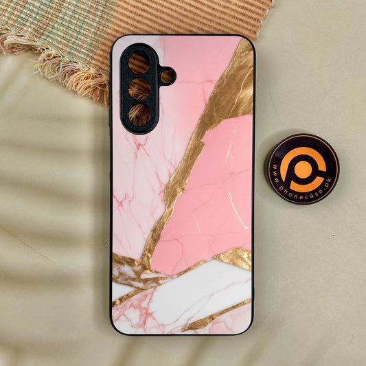 Samsung Galaxy A17 - Pink Marble 2.0 Design 2 - Premium Metal Printed Soft Bumper Shock Proof Case