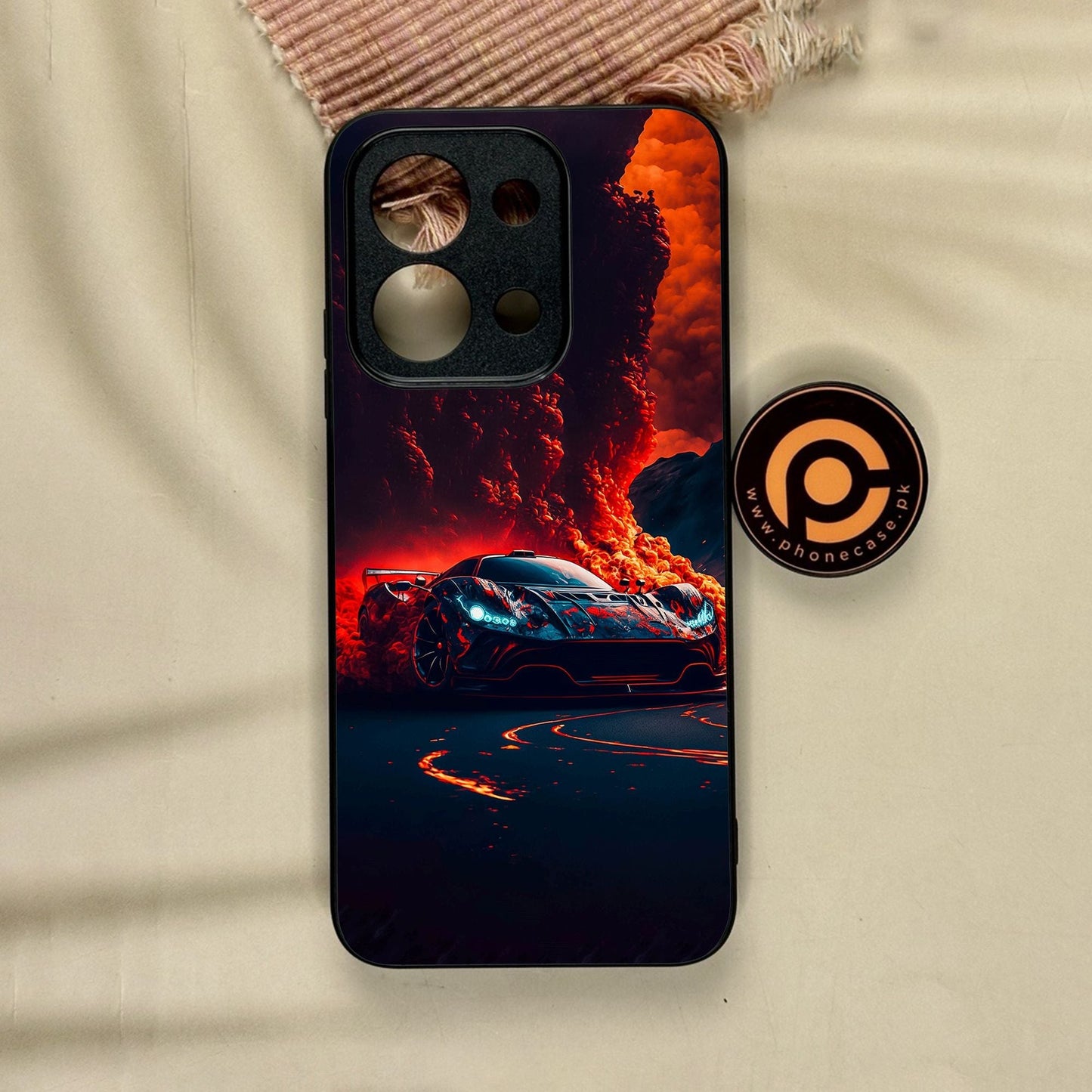 Xiaomi Redmi 15C - Racing Design 6 - Premium Metal Printed Soft Bumper Shock Proof Case