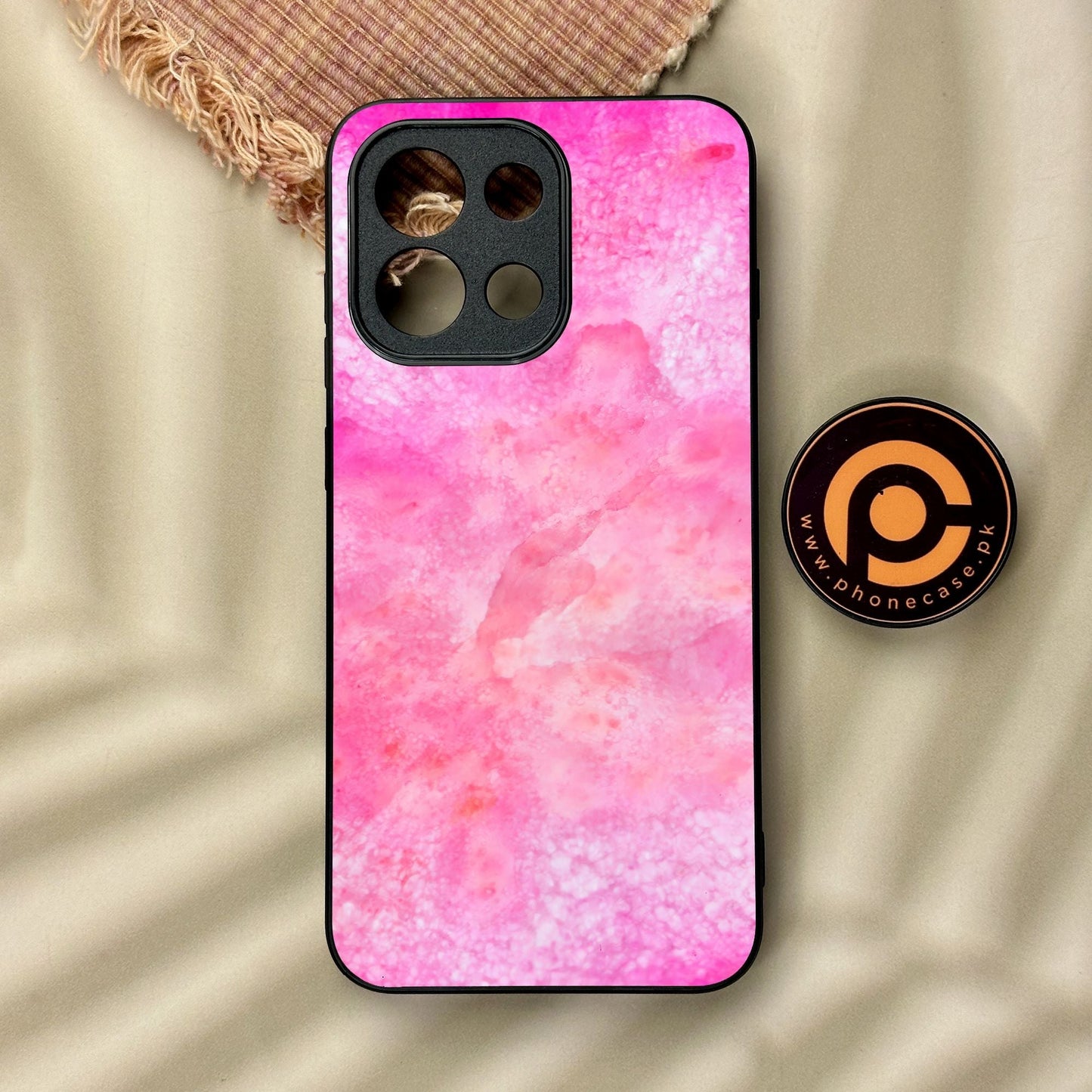 OnePlus 13T - Pink Marble 2.0 Design 5 - Premium Metal Printed Soft Bumper Shock Proof Case