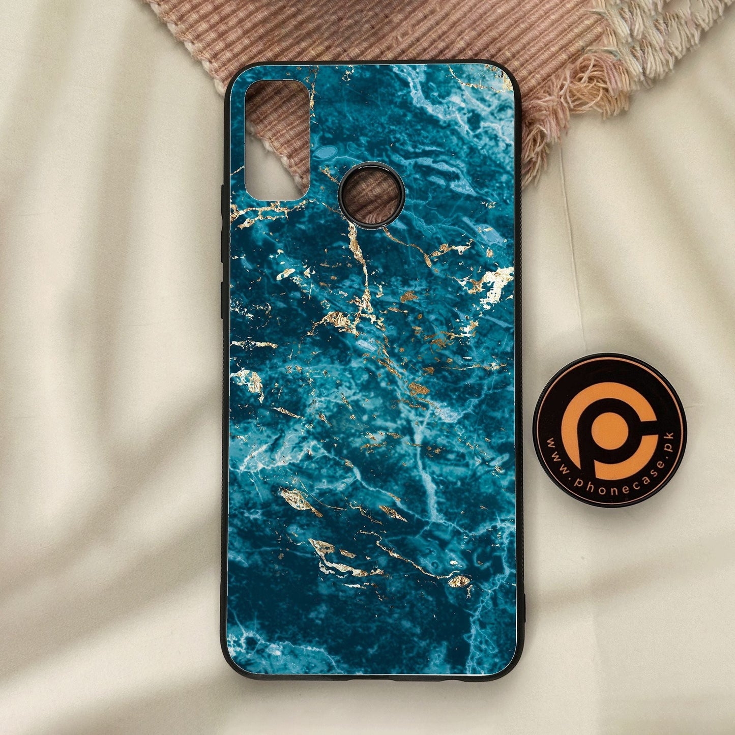 Honor 9X Lite - Blue 2.0 Design 8 - Premium Metal Printed Soft Bumper Shock Proof Case