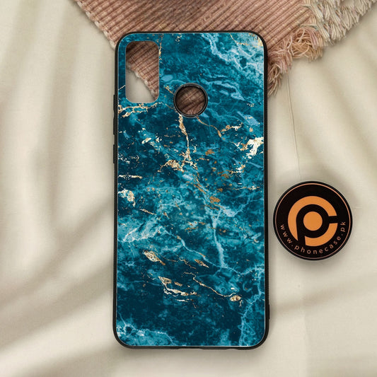 Honor 9X Lite - Blue 2.0 Design 8 - Premium Metal Printed Soft Bumper Shock Proof Case