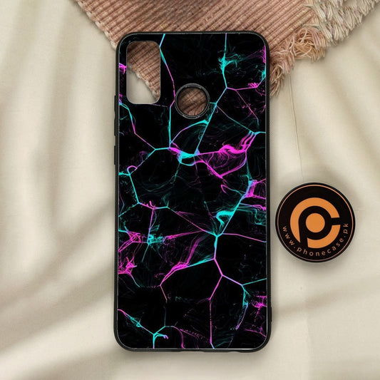 Honor 9X Lite - Black Marble Design 9 - Premium Metal Printed Soft Bumper Shock Proof Case