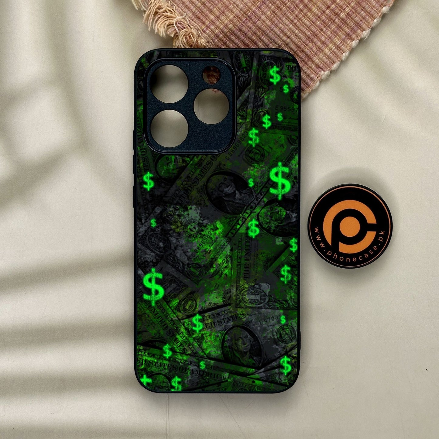 Realme 15T - Dollar Design 5 - Premium Metal Printed Soft Bumper Shock Proof Case