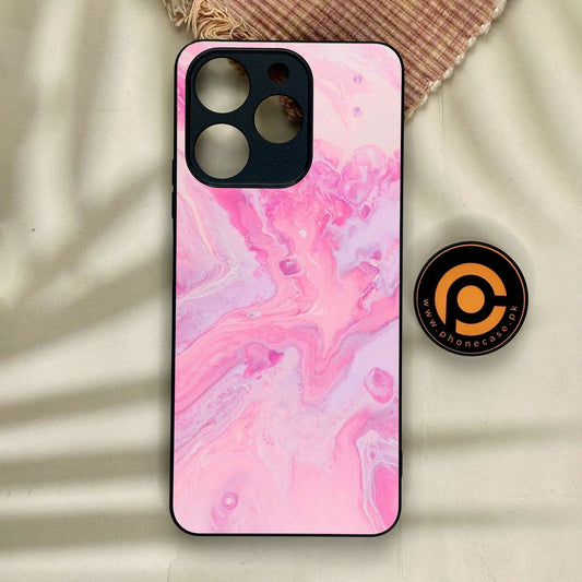 Realme Note 70 - Pink Design 6 - Premium Metal Printed Soft Bumper Shock Proof Case