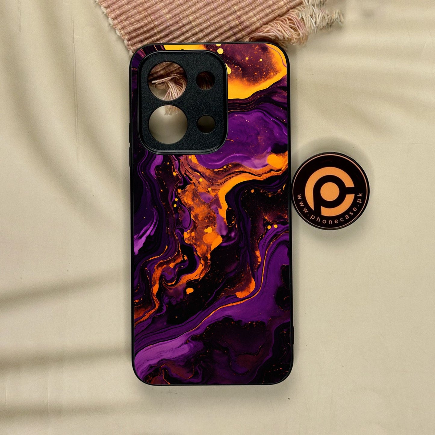 Xiaomi Redmi 15C - Liquid Design 7 - Premium Metal Printed Soft Bumper Shock Proof Case