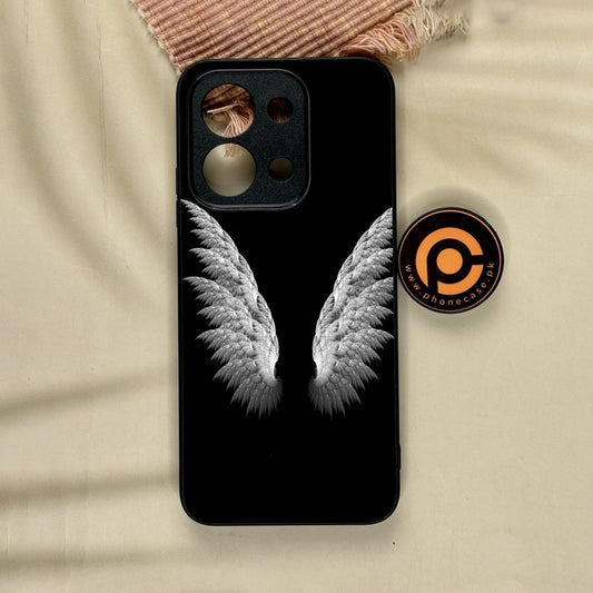 Xiaomi Redmi 15C - Angel Wings Design 6 - Premium Metal Printed Soft Bumper Shock Proof Case