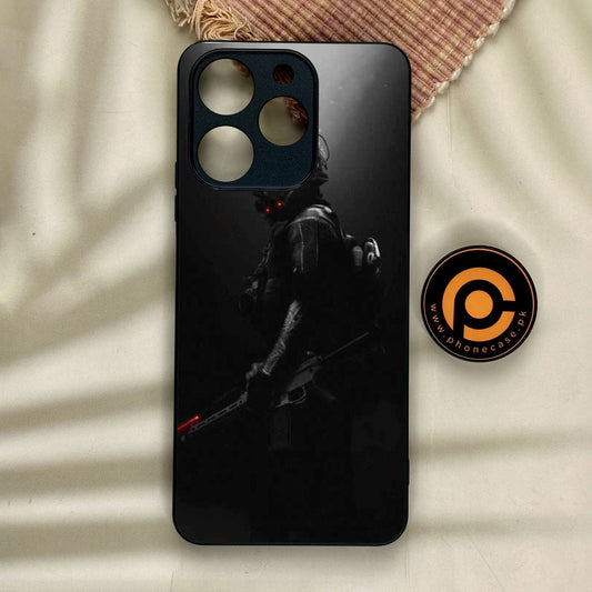 Realme Note 70 - Black Art Design 9 - Premium Metal Printed Soft Bumper Shock Proof Case