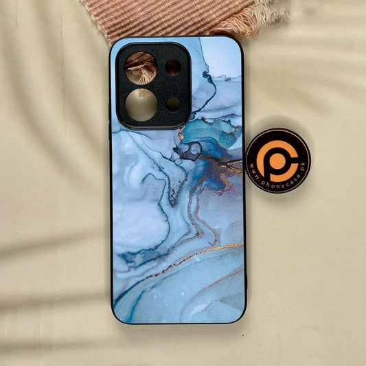 Xiaomi Redmi 15C - Blue Marble Design 1 - Premium Metal Printed Soft Bumper Shock Proof Case