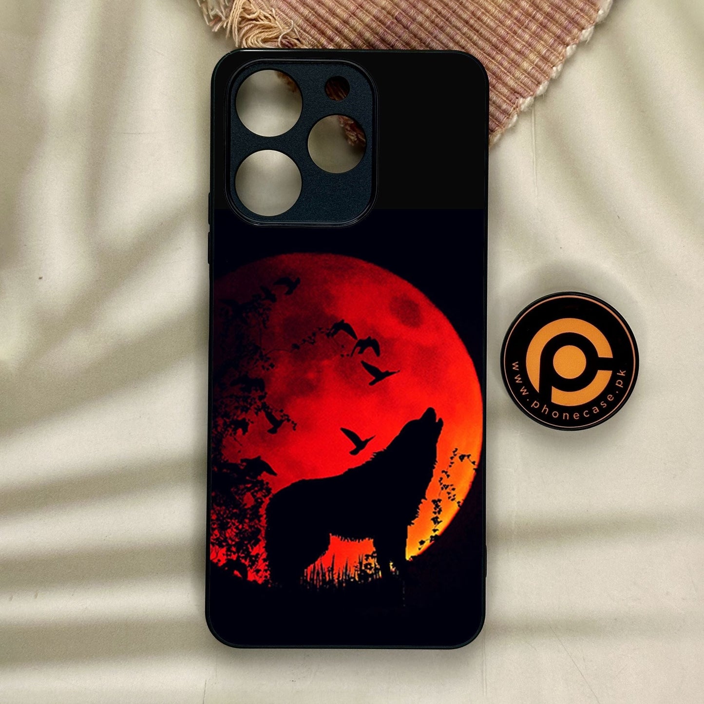 Realme Note 70 - Wolf Design 1 - Premium Metal Printed Soft Bumper Shock Proof Case