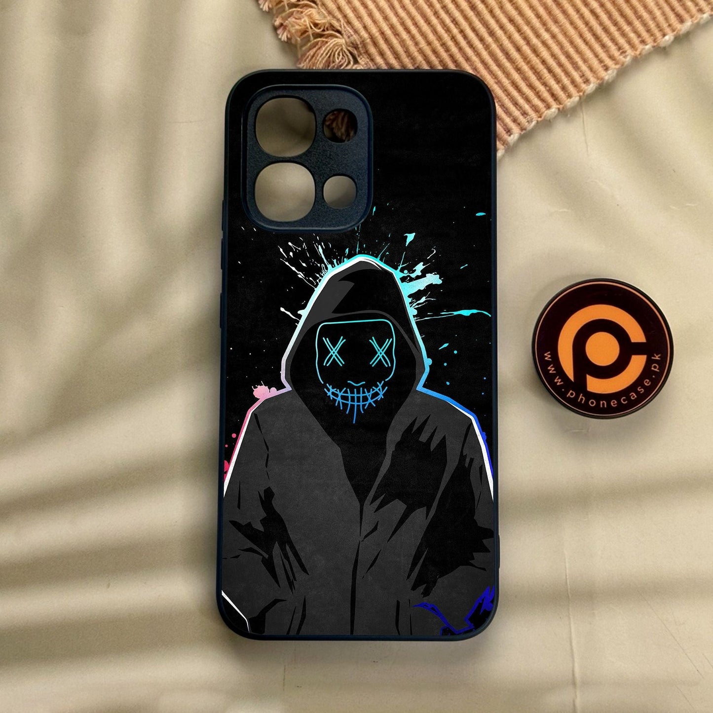 Oppo A6 Pro - Anonymous 2.0 Design 8 - Premium Metal Printed Soft Bumper Shock Proof Case